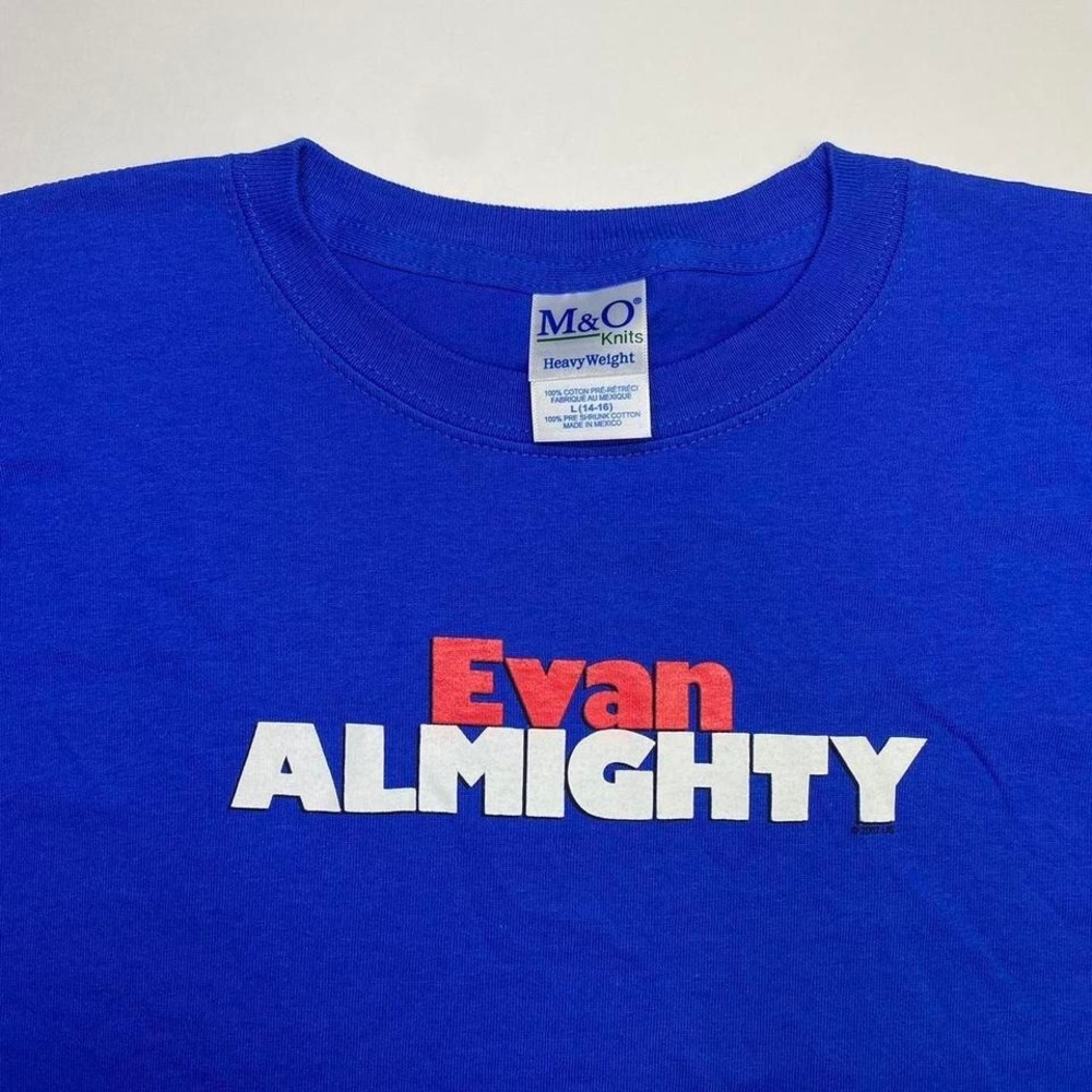 Vintage 2000s 2007 Evan Almighty x Steve Carell movie promo shirt - YOUTH LARGE‎